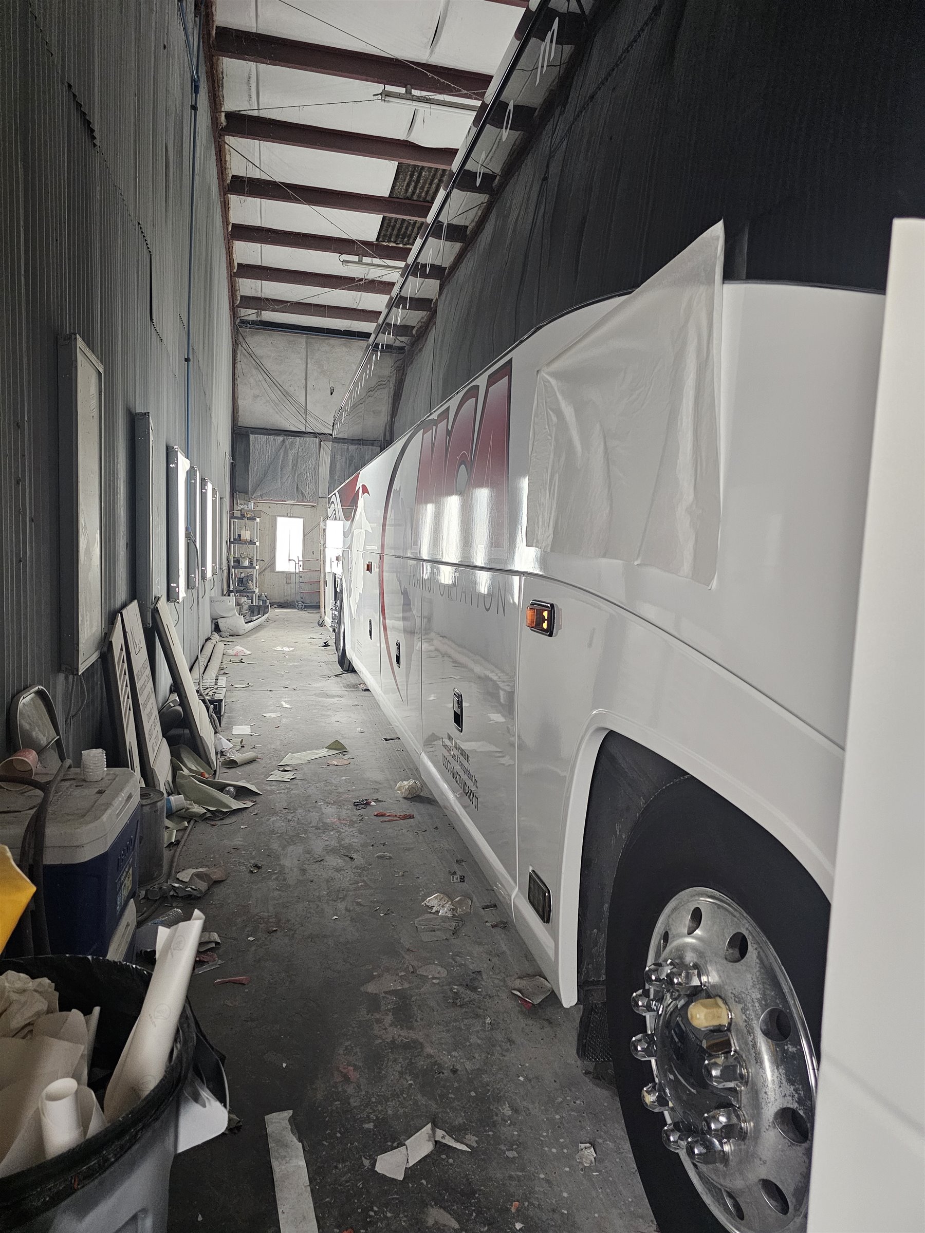 MCA Transportation motorcoach receiving body work