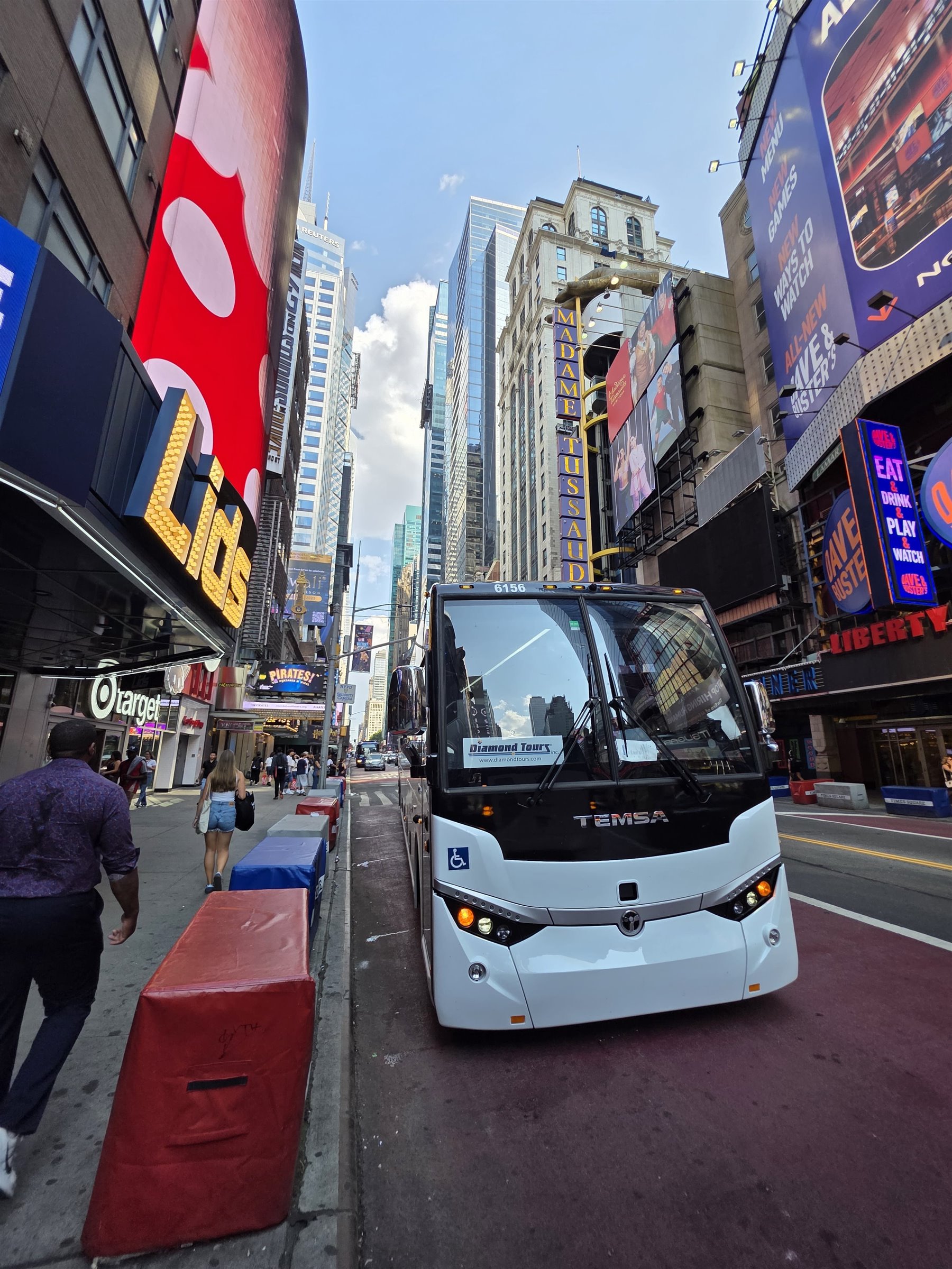 MCA Transportation motorcoach in New York City